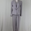 SONIA RYKIEL PARIS Dove Gray Viscose 3 pc Pants Suit Trousers Jacket & Top 36 6