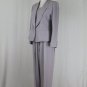 SONIA RYKIEL PARIS Dove Gray Viscose 3 pc Pants Suit Trousers Jacket & Top 36 6