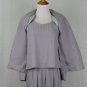 SONIA RYKIEL PARIS Dove Gray Viscose 3 pc Pants Suit Trousers Jacket & Top 36 6