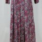Vintage Laura Ashley Wool Blend Flannel Lace collar 1920's Style Dress US10 UK12