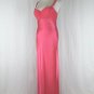 Adrianna Papell Beaded Salmon Silk Charmeuse 1930's Inspired Bias Cut Gown 6