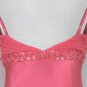 Adrianna Papell Beaded Salmon Silk Charmeuse 1930's Inspired Bias Cut Gown 6