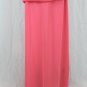 Adrianna Papell Beaded Salmon Silk Charmeuse 1930's Inspired Bias Cut Gown 6