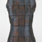 AGNONA Slate Blue and Brick Silk Damask Sheath Dress Made in Italy 38 2