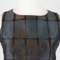 AGNONA Slate Blue and Brick Silk Damask Sheath Dress Made in Italy 38 2
