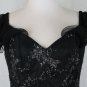 Claire Dickson Boutique Embellished Black Lace Tiered Dress New with tags 8