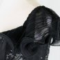 Claire Dickson Boutique Embellished Black Lace Tiered Dress New with tags 8