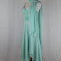 Morrell Maxie Embellished Seafoam Green Silk Grecian Goddess Gown with Shawl 2