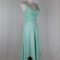 Morrell Maxie Embellished Seafoam Green Silk Grecian Goddess Gown with Shawl 2