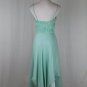 Morrell Maxie Embellished Seafoam Green Silk Grecian Goddess Gown with Shawl 2