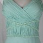 Morrell Maxie Embellished Seafoam Green Silk Grecian Goddess Gown with Shawl 2