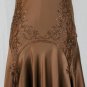 ADRIANNA PAPELL Beaded Bronze Silk Charmeuse Flapper Gatsby dress Gown 6