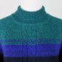 Shoshanna Blue Wool and Mohair Blend Turtleneck Sweater Dress NEW M