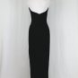 ROBERTA Vintage Long Black Velvet Embellished Tuxedo Halter Gown Gothic 1990's 4