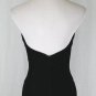 ROBERTA Vintage Long Black Velvet Embellished Tuxedo Halter Gown Gothic 1990's 4