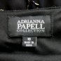 Adrianna Papell Beaded Black Silk 1920's Flapper Inspired Halter Dress Gatsby 10