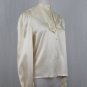 Vintage Jessica's Gunnies Gunne Sax Ivory Satin & Lace Victorian Blouse 7 S NEW