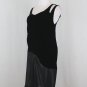 COTELAC Paris Black Silk Velvet and Chiffon Sleeveless Flapper Dress