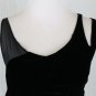 COTELAC Paris Black Silk Velvet and Chiffon Sleeveless Flapper Dress