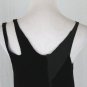 COTELAC Paris Black Silk Velvet and Chiffon Sleeveless Flapper Dress