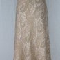 Lauren by Ralph Lauren Blush Beige Paisley Bias Cut Silk Skirt S