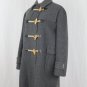 Vintage Traditional Women's Loden Wool Duffle Coat Gray Made in Austria M L 20