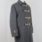 Vintage Traditional Women's Loden Wool Duffle Coat Gray Made in Austria M L 20