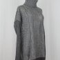 Max Mara Sportmax Chunky Gray Oversize Cable Knit Cashmere Turtleneck Sweater S