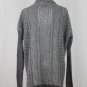 Max Mara Sportmax Chunky Gray Oversize Cable Knit Cashmere Turtleneck Sweater S