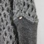 Max Mara Sportmax Chunky Gray Oversize Cable Knit Cashmere Turtleneck Sweater S
