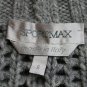 Max Mara Sportmax Chunky Gray Oversize Cable Knit Cashmere Turtleneck Sweater S