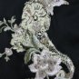 Adrianna Papell Beaded Black Satin Lace & Silk 1920's Inspired Skirt NWT 6