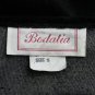 Bodalia Vintage 1980's Embellished Oversized Black Velour Ruffled Sweater Medium