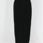 Vintage Norma Kamali Long Black Velvet High Waist Evening Skirt Made in USA S 6