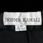 Vintage Norma Kamali Long Black Velvet High Waist Evening Skirt Made in USA S 6