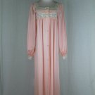 Vintage Gossard Artemis Long Peachy Pink Victorian Inspired Nylon Nightown M