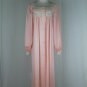 Vintage Gossard Artemis Long Peachy Pink Victorian Inspired Nylon Nightown M