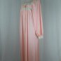 Vintage Gossard Artemis Long Peachy Pink Victorian Inspired Nylon Nightown M