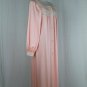 Vintage Gossard Artemis Long Peachy Pink Victorian Inspired Nylon Nightown M