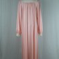 Vintage Gossard Artemis Long Peachy Pink Victorian Inspired Nylon Nightown M