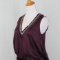 Moda International Beaded Burgundy Silk & Silk Velvet Top 20's Flapper Gatsby XS