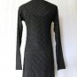 CALYPSO St. Barth Sheer Beaded Black Silk Long Sleeve Dress and Slip XS