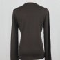 Louis Feraud Chocolate Brown Embellished Wool Scoop Neck Pullover Sweater 8 M 40