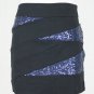 Express Black Sequined Bandage Mini Skirt 00 XXS