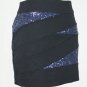 Express Black Sequined Bandage Mini Skirt 00 XXS