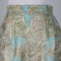 BADGLEY MISCHKA Couture Silk Brocade Cigarette Pants Pastel Green, Pink & Gold 2