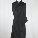 Calvin Klein Collection Black Wool Dress Made in Italy Origami folds 8
