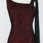 Nicole Miller Collection Long Burgundy and Black Velvet Evening Gown 4