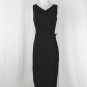 Vintage Donald Deal Couture Sleeveless Black Mock Wrap Dress 10