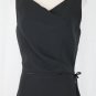 Vintage Donald Deal Couture Sleeveless Black Mock Wrap Dress 10